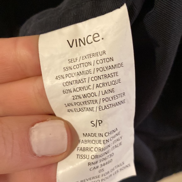 Vince long nylon bomber navy - Picture 7 of 7